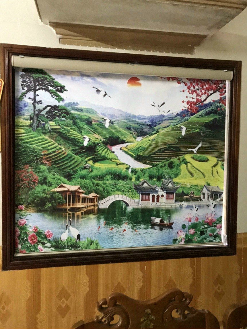 Rèm Cuốn In Tranh Phong Cảnh