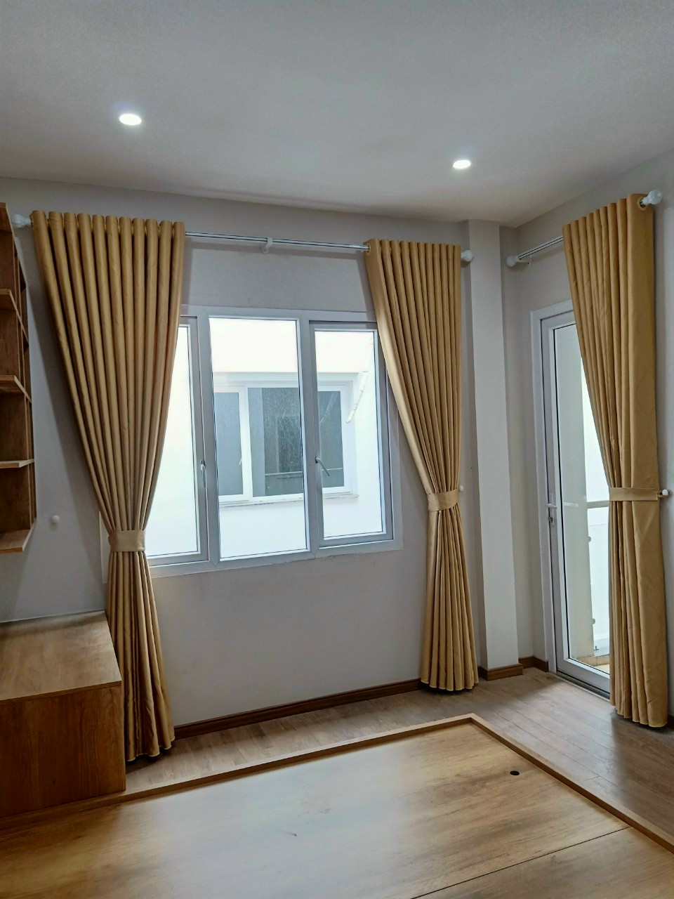 Rèm Vải Xanh 1 Lớp